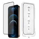 For iPhone 12 Pro Max Dust-Free Easy Install HD Tempered Glass Film(Black) - 1