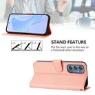 For Samsung Galaxy M34 5G / F34 5G Skin Feel Solid Color Leather Phone Case with Lanyard(Pink) - 3