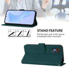 For Samsung Galaxy XCover 7 Skin Feel Solid Color Leather Phone Case with Lanyard(Dark Green) - 3