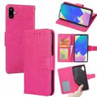 For Samsung Galaxy F06 5G Crystal Texture Leather Phone Case(Rose Red) - 1