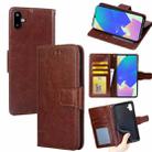 For Samsung Galaxy F06 5G Crystal Texture Leather Phone Case(Brown) - 1