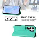 For Samsung Galaxy S25 Ultra 5G Skin Feel Solid Color Leather Phone Case with Lanyard(Green) - 3