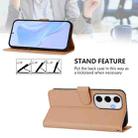 For Samsung Galaxy S24 FE 5G Skin Feel Solid Color Leather Phone Case with Lanyard(Nude) - 3