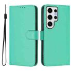 For Samsung Galaxy S24 Ultra 5G Skin Feel Solid Color Leather Phone Case with Lanyard(Green) - 2