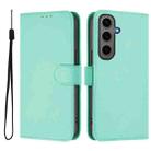 For Samsung Galaxy S24+ 5G Skin Feel Solid Color Leather Phone Case with Lanyard(Mint Green) - 2