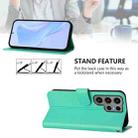 For Samsung Galaxy S23 Ultra 5G Skin Feel Solid Color Leather Phone Case with Lanyard(Green) - 3