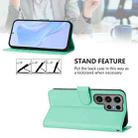 For Samsung Galaxy S23 Ultra 5G Skin Feel Solid Color Leather Phone Case with Lanyard(Mint Green) - 3