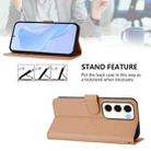 For Samsung Galaxy S23 5G Skin Feel Solid Color Leather Phone Case with Lanyard(Nude) - 3