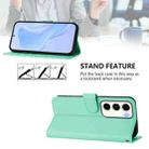 For Samsung Galaxy S23 5G Skin Feel Solid Color Leather Phone Case with Lanyard(Mint Green) - 3