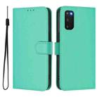For Samsung Galaxy S20 FE 2022 Skin Feel Solid Color Leather Phone Case with Lanyard(Green) - 2