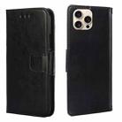 For iPhone 16 Pro Max Crystal Texture Leather Phone Case(Black) - 1