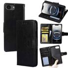 For iPhone 16e Crystal Texture Leather Phone Case(Black) - 1
