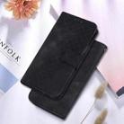 For Motorola Moto G 5G 2025 Seven-shaped Embossed Leather Phone Case(Black) - 2