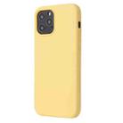 For iPhone 12 mini Solid Color Liquid Silicone Shockproof Protective Case(Yellow) - 2