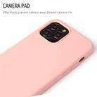 For iPhone 12 mini Solid Color Liquid Silicone Shockproof Protective Case(Sakura Pink) - 3
