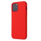 For iPhone 12 mini Solid Color Liquid Silicone Shockproof Protective Case(Country Red) - 2