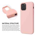 For iPhone 12 / 12 Pro Solid Color Liquid Silicone Shockproof Protective Case(Coral Red) - 3