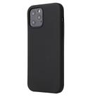 For iPhone 12 Pro Max Solid Color Liquid Silicone Shockproof Protective Case(Black) - 2