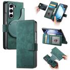 For Samsung Galaxy Z Fold6 CaseNeo MagSafe RFID Anti-theft Retro Leather Phone Case(Green) - 1