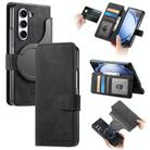 For Samsung Galaxy Z Fold5 CaseNeo MagSafe RFID Anti-theft Retro Leather Phone Case(Black) - 1