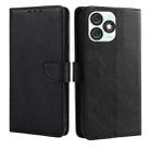 For Itel A50 4G Calf Texture Buckle Flip Leather Phone Case(Black) - 1