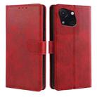 For Itel A50C 4G Calf Texture Buckle Flip Leather Phone Case(Red) - 1