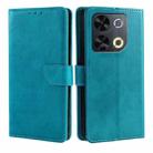 For Itel P65 Calf Texture Buckle Flip Leather Phone Case(Light Blue) - 1