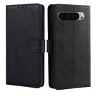 For Google Pixel 9 Pro XL Calf Texture Buckle Flip Leather Phone Case(Black) - 1