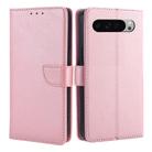 For Google Pixel 9 Pro XL Calf Texture Buckle Flip Leather Phone Case(Rose Gold) - 1