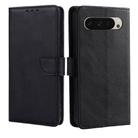 For Google Pixel 9 Calf Texture Buckle Flip Leather Phone Case(Black) - 1