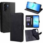 For Samsung Galaxy A17 5G Calf Texture Buckle Flip Leather Phone Case(Black) - 1