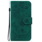 For Samsung Galaxy S25 Ultra 5G Butterfly Rose Embossed Leather Phone Case(Green) - 3