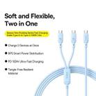 Baseus Silky Series 1.5m 100W USB-C / Type-C to Dual Type-C Fast Charging Cable(Galaxy Blue) - 2