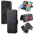 For OPPO A38 4G / A18 4G CaseNeo MagSafe RFID Anti-theft Retro Leather Phone Case(Black) - 1