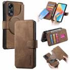 For OPPO A58 4G CaseNeo MagSafe RFID Anti-theft Retro Leather Phone Case(Brown) - 1