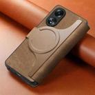 For OPPO A78 5G CaseNeo MagSafe RFID Anti-theft Retro Leather Phone Case(Brown) - 3