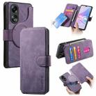 For OPPO A78 5G CaseNeo MagSafe RFID Anti-theft Retro Leather Phone Case(Purple) - 1