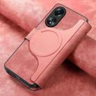 For OPPO A78 4G CaseNeo MagSafe RFID Anti-theft Retro Leather Phone Case(Pink) - 3
