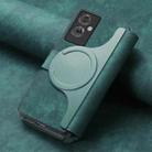 For OPPO A79 5G / A2 5G CaseNeo MagSafe RFID Anti-theft Retro Leather Phone Case(Green) - 3
