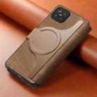 For OPPO A92s CaseNeo MagSafe RFID Anti-theft Retro Leather Phone Case(Brown) - 3