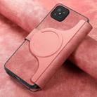 For OPPO A92s CaseNeo MagSafe RFID Anti-theft Retro Leather Phone Case(Pink) - 3