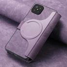 For OPPO A92s CaseNeo MagSafe RFID Anti-theft Retro Leather Phone Case(Purple) - 3