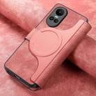 For OPPO Reno10 5G Global CaseNeo MagSafe RFID Anti-theft Retro Leather Phone Case(Pink) - 3