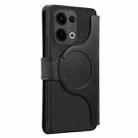 For OPPO Reno13 CaseNeo MagSafe RFID Anti-theft Retro Leather Phone Case(Black) - 3
