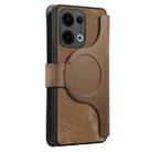 For OPPO Reno13 CaseNeo MagSafe RFID Anti-theft Retro Leather Phone Case(Brown) - 3