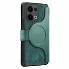 For OPPO Reno13 CaseNeo MagSafe RFID Anti-theft Retro Leather Phone Case(Green) - 3