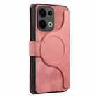 For OPPO Reno13 CaseNeo MagSafe RFID Anti-theft Retro Leather Phone Case(Pink) - 3