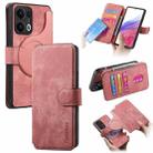 For OPPO Reno13 Pro CaseNeo MagSafe RFID Anti-theft Retro Leather Phone Case(Pink) - 1