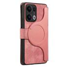 For OPPO Reno13 Pro CaseNeo MagSafe RFID Anti-theft Retro Leather Phone Case(Pink) - 3