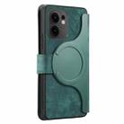 For OPPO Reno13 F 4G / 5G CaseNeo MagSafe RFID Anti-theft Retro Leather Phone Case(Green) - 3